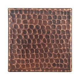 4" x 4" Hammered Copper Tile