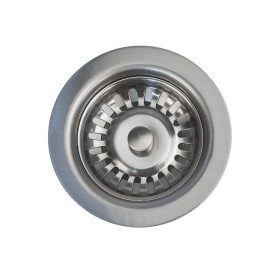 3.5" Kitchen, Prep, Bar Basket Strainer Drain - Brushed Nickel