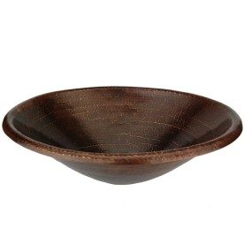 20" Master Bath Oval Self Rimming Hammered Copper Bathroom Sink