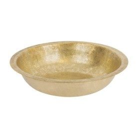 18" Round Under Counter Terra Firma Brass Sink in Polished Brass