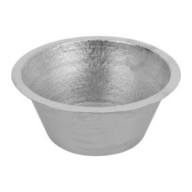 16" Round Terra Firma Copper Prep Sink in Nickel w/ 3.5" Drain Size