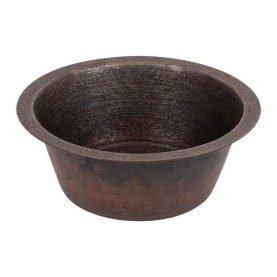 14" Round Terra Firma Copper Prep Sink w/ 2" Drain Size