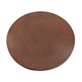 30" Round Hammered Copper Table Top