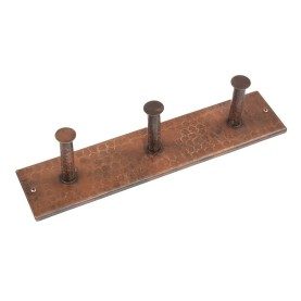 Hammered Copper Triple Robe/Towel Hook