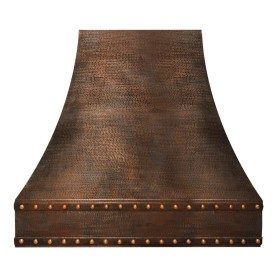 Custom 52" Hammered Copper Correa Range Hood