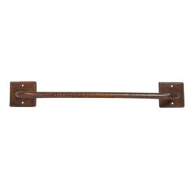 18" Hammered Copper Towel Bar