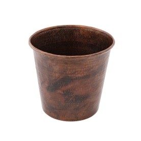 Hammered Copper Waste Bin / Trash Can