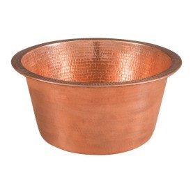 Custom 17" Round Copper Foot Spa