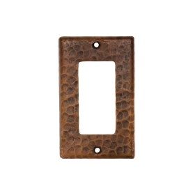 Copper Single Ground Fault/Rocker GFI Switchplate Cover