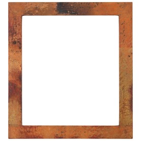 Custom 36" Hammered Copper Rectangle Mirror Frame