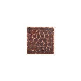 2" x 2" Hammered Copper Tile