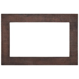 Custom 36" Hammered Copper Rectangle Mirror Frame