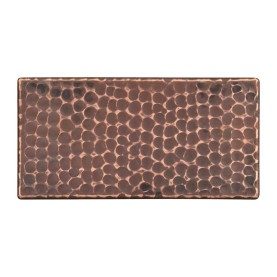 3" x 6" Hammered Copper Tile