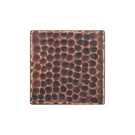 3" x 3" Hammered Copper Tile